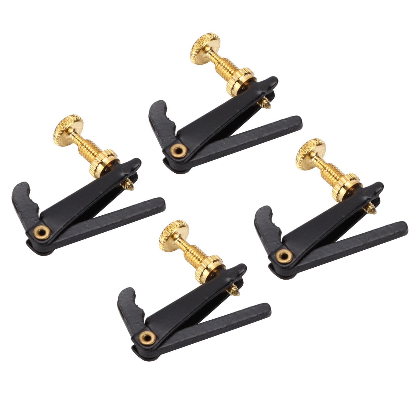 4Pcs Violin Fine Tuners Metal String Adjuster Replacement Musical Accessories for 34 44