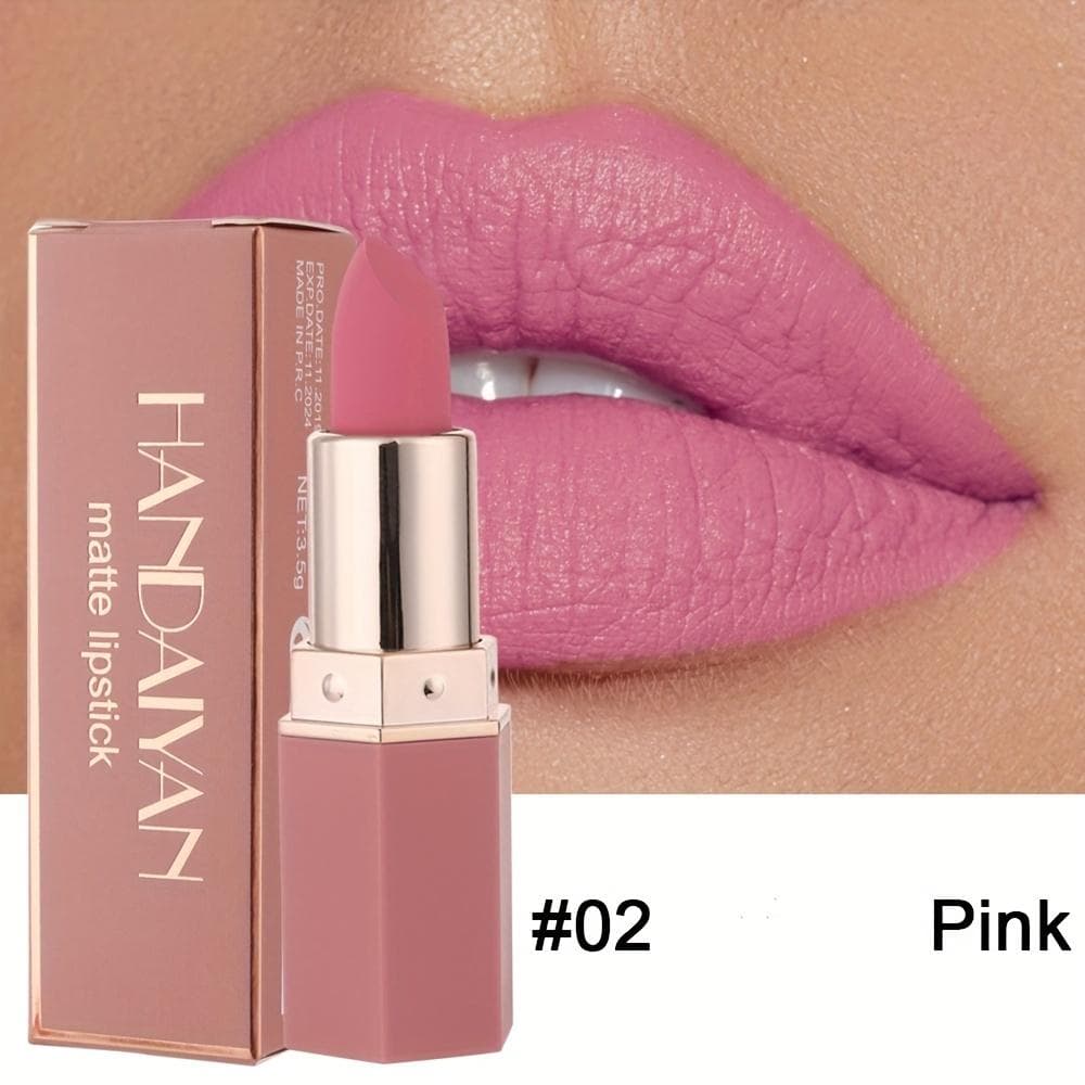 6-Color Nude Velvet Matte Lipsticks Waterproof Long Lasting Moisturize Lip Stick Not Fading Non Stick Lipstick Lip Gloss Women Makeup