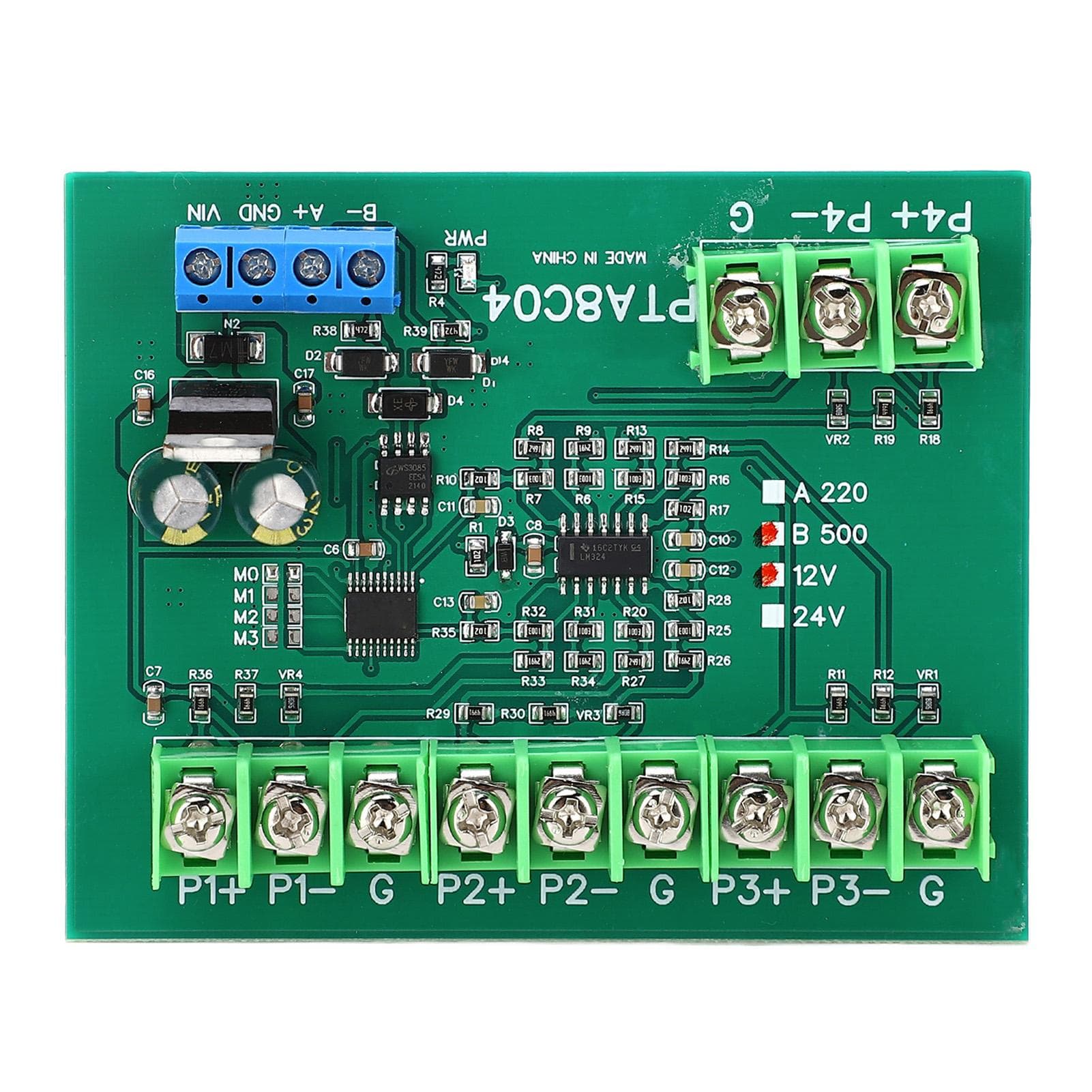 4 Channel PT100 RTD RS485 Temperature Sensor Board Temp Acquisition Module Resistance Collector