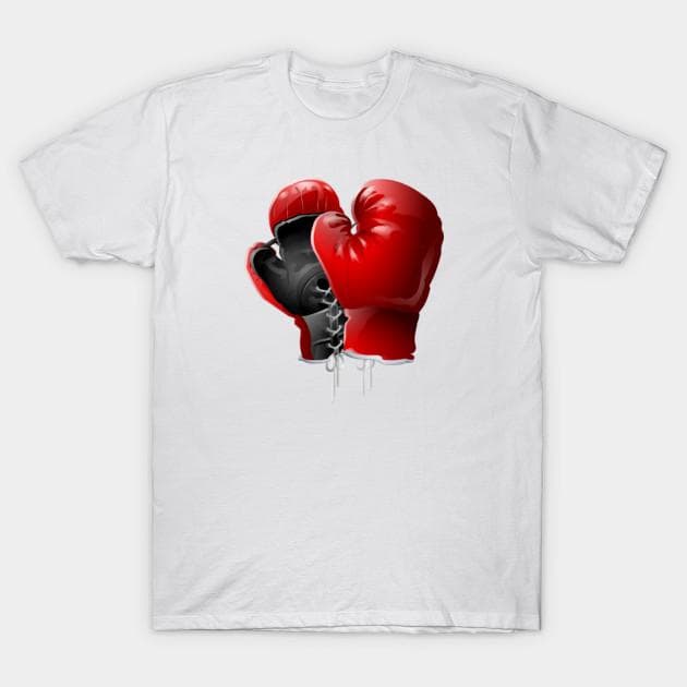 T Shirt Women Boxing Gloves Harajuku Print Kawaii Tshirt Summer Short Sleeve Female T-Shirt Top Tee 4XL