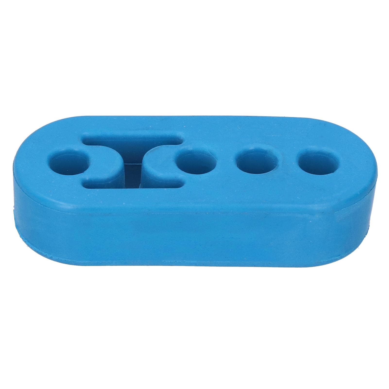 12mm Muffler Hanger Exhaust Pipe 4 Holes Adjustable Polyurethane Buffer Shockproof UniversalBlue blue