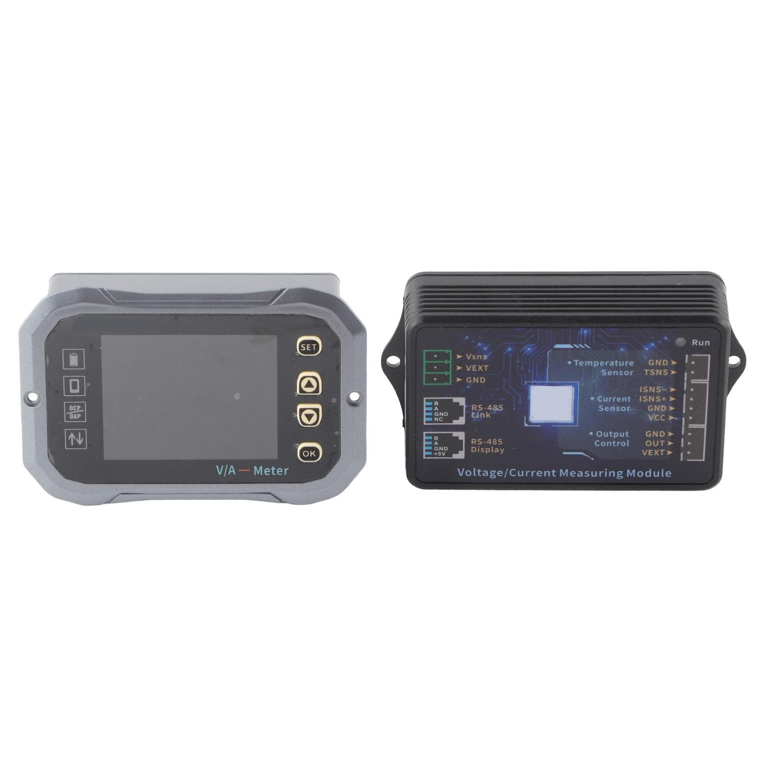 100A Smart Battery Monitor with Shunt Color Screen RV Coulombmeter Voltage Current Power Capacity