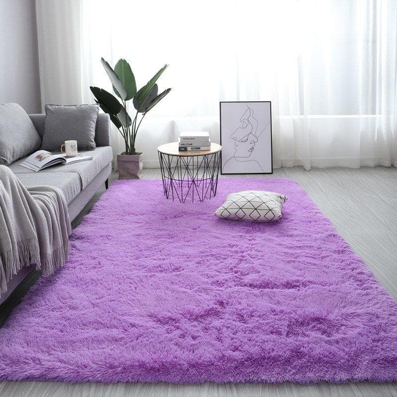 Plush Carpet Suitable For Living Room White Soft Fluffy Carpets Bedroom Bathroom Non-slip Thicken Floor Mat Teen Room Decoration 140x200cm
