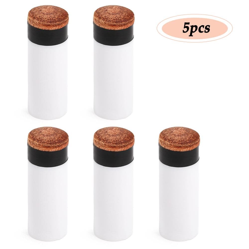 10PCS Pool Cue Tips Hard Plastic Cue Stick Ferrules Billiard Cue Head 12MM / 13MM 12mm & 5pcs