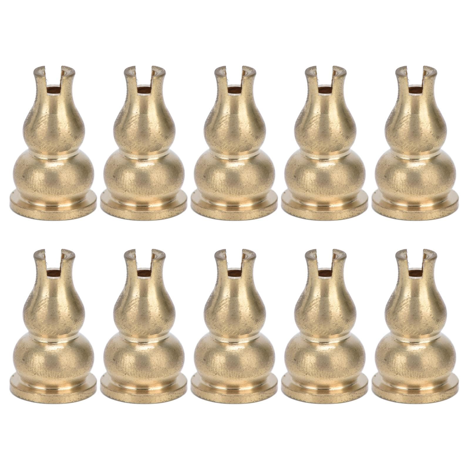 10pcs Incense Burner Gourd Shaped Brass Incense Holder for Home Office Teahouse Living Room Yoga