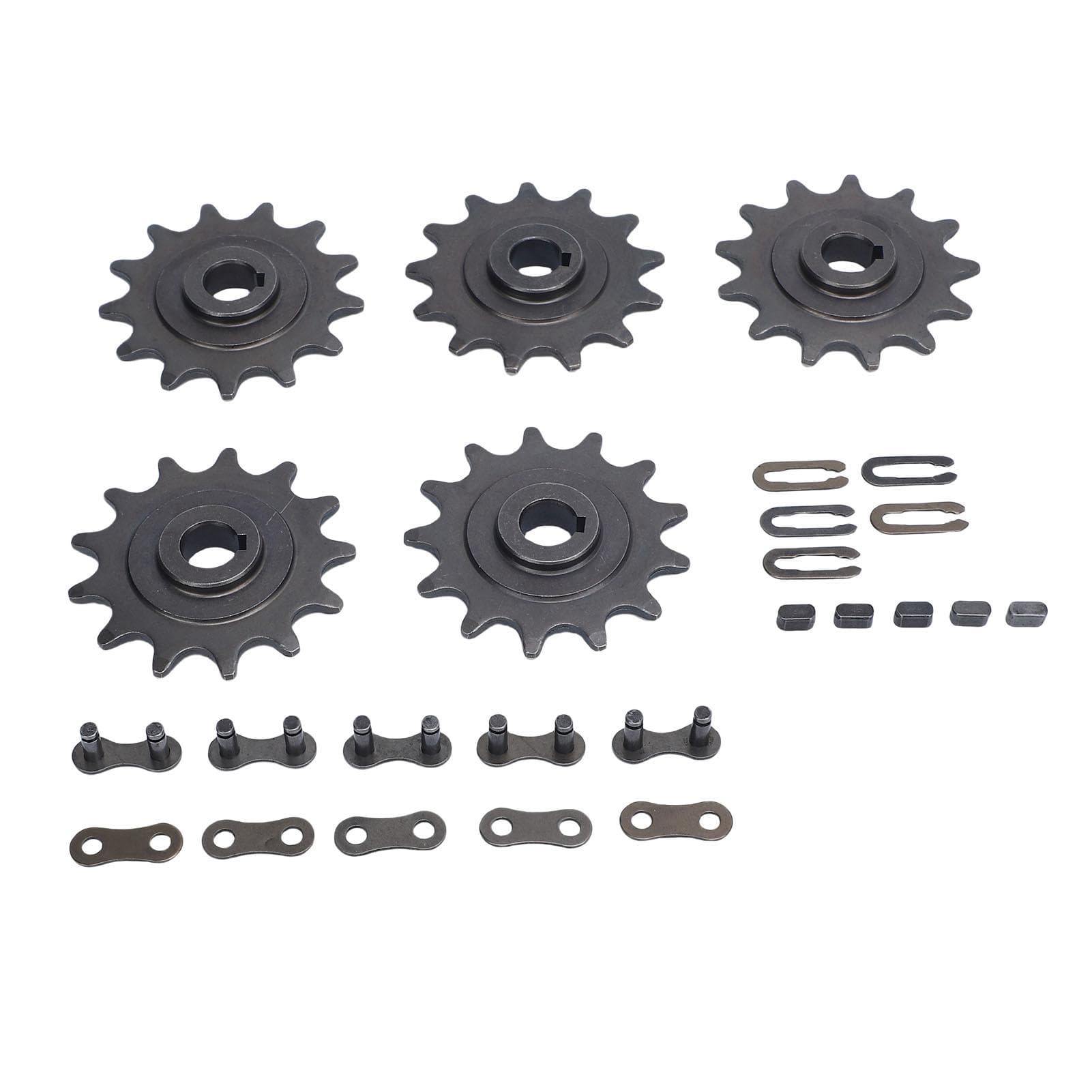 410 13T Rear Motor Sprocket with 410 Model Master Link Set for Go Kart Motorcycle ATV Quad