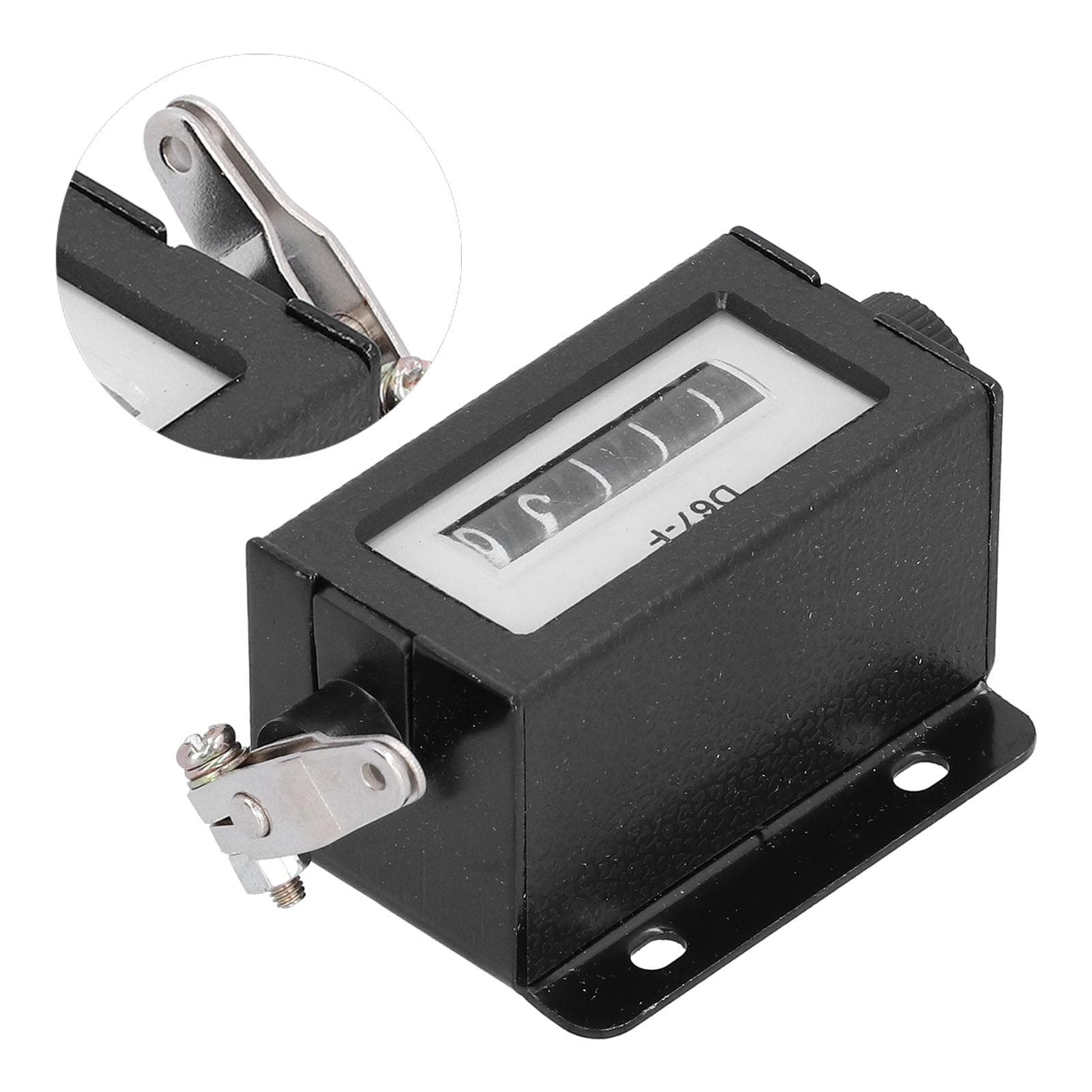 Mechanical Counter 5 Digit Metal Manual Resettable Hand Pull 0?99999 Counting Tally D67?F