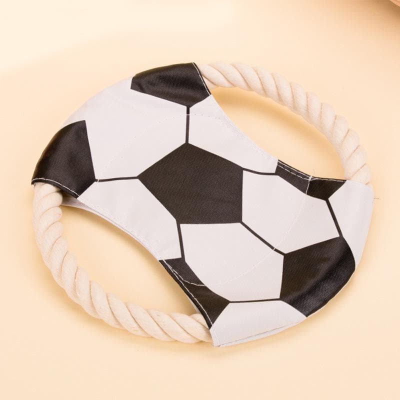 Cotton Rope Canvas Frisbee Bite Resistant Dog Frisbee Dog Frisbee Pet Toy Soft Frisbee Canvas Training Supplies