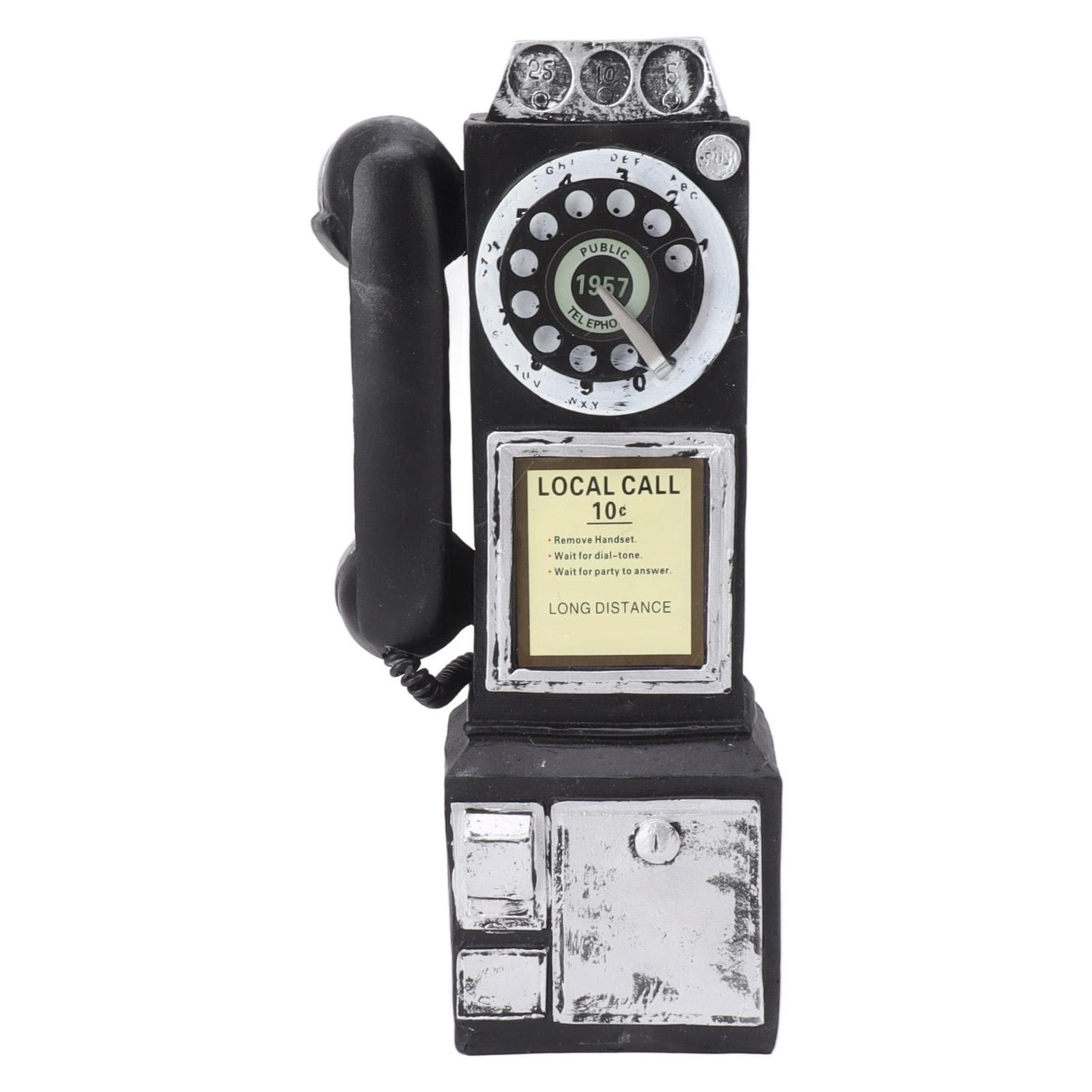 Decorative Phone Model Fashionable Classic Vintage Exquisite Resin Telephone Model Decoration for