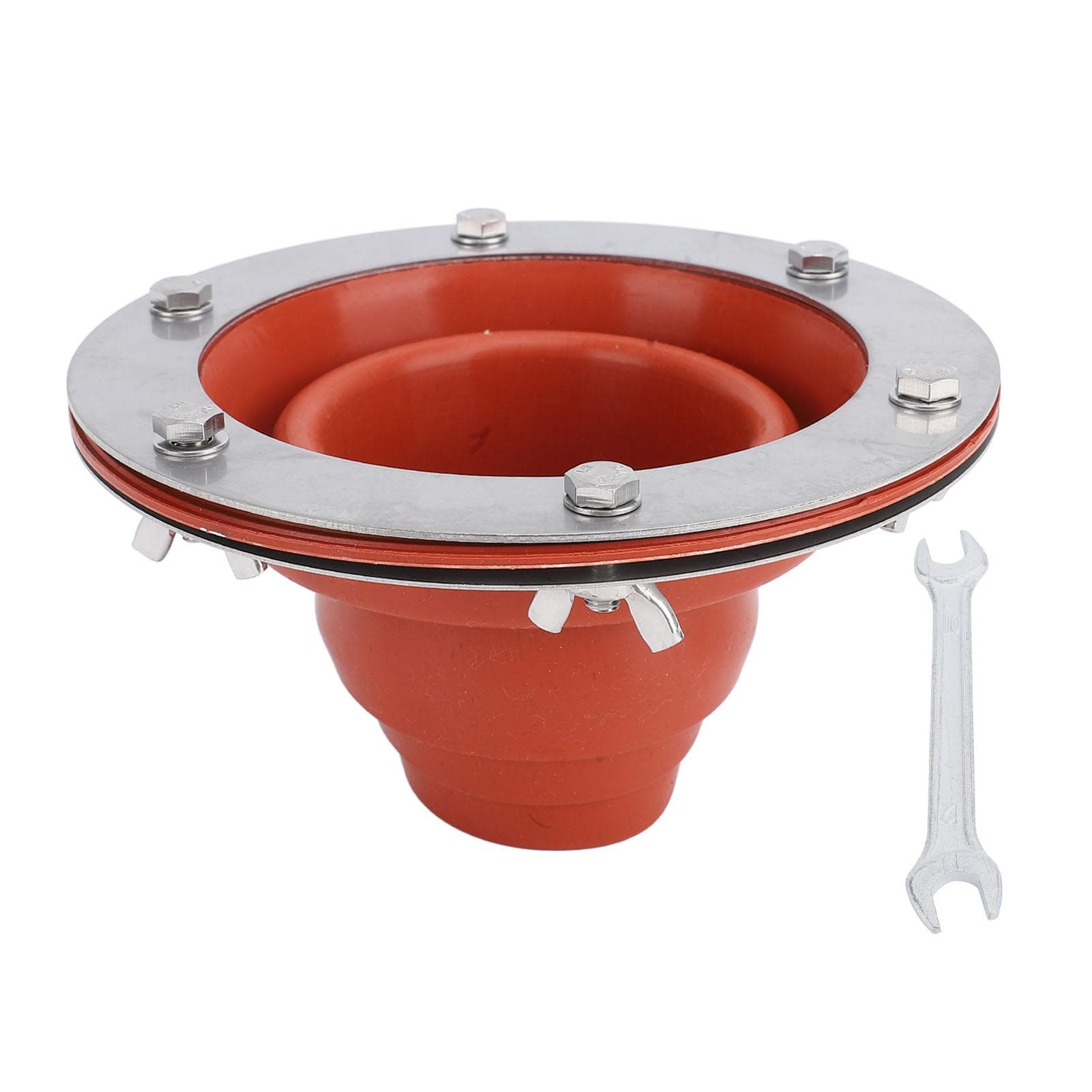 Tent Stove Jack Kit High Temp Silicone Pipe Boot Flashing Roof Flue Kit Compatible with Triple Wall orange