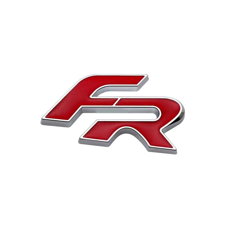 Metal 3D FR Car Front Grill Badge Car Body Emblem Sticker Decal for Leon FR+ Cupra Ibiza Altea Exeo Formula Racing Styling Car Accessories 2# Badge Sticker