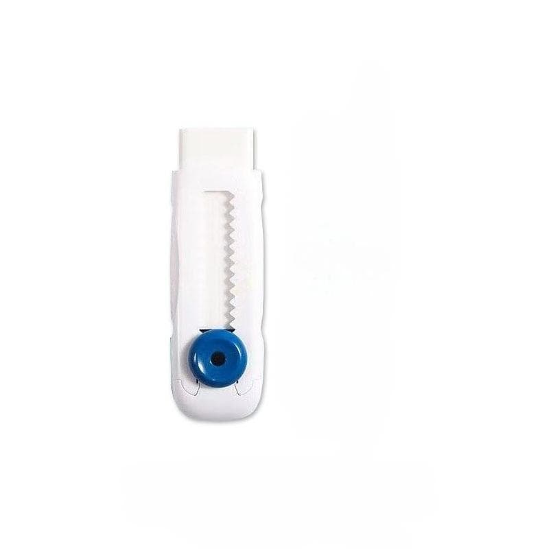 1pc Push-Pull Macaron Eraser for Art, Writing, and Drawing - Non-Abrasive, Easy-Glide School and Office Supplies white