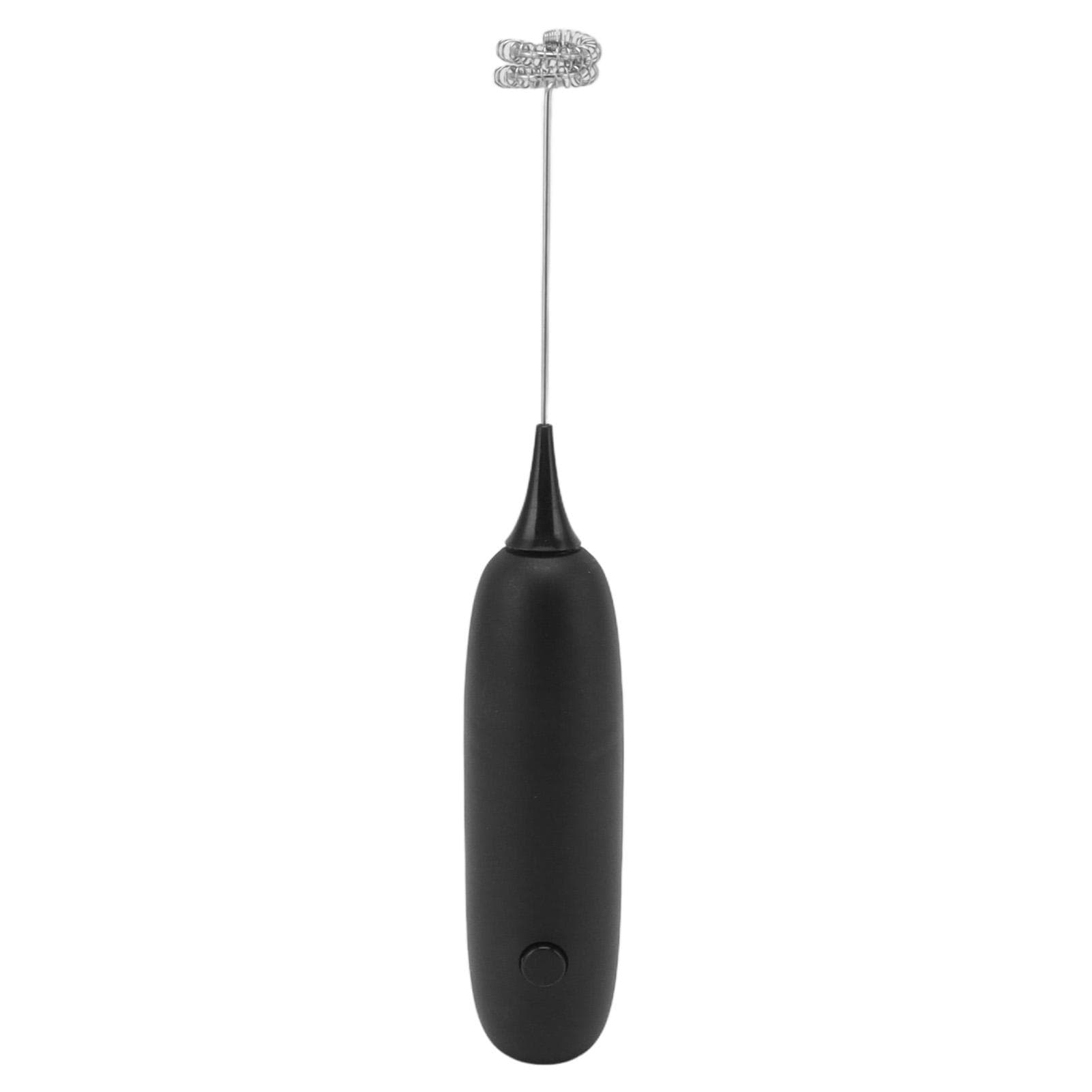 Handheld Battery Operated Milk Frother Foam Maker Egg Beater Household Small Baking Tool for Coffee L(for 6.5-9kg) black