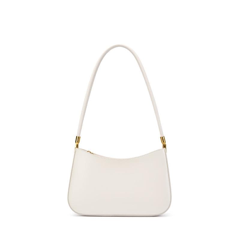 Spring/summer Niche Design Leather Commuter Baguette Spring/Summer French Underarm Bag Single Shoulder Vintage Women's Bag 25.5*6*14