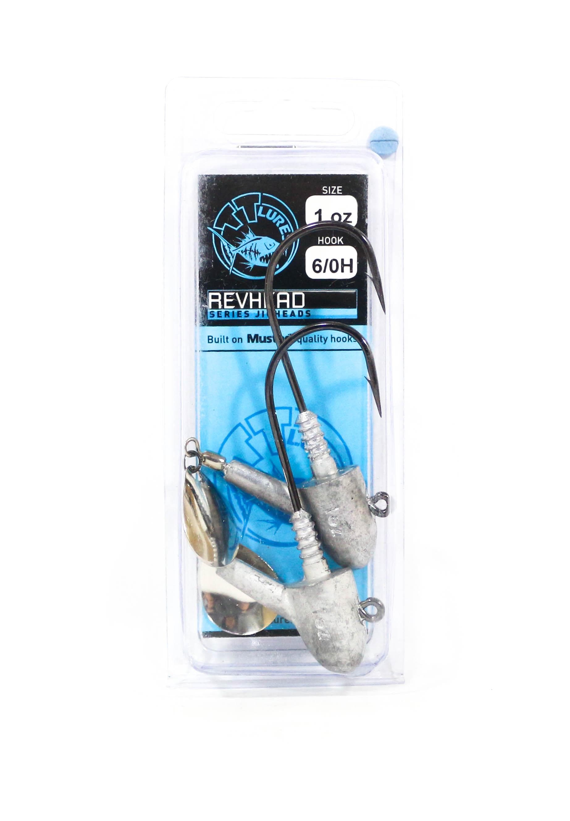 Tackle Tactics TT Rev Head Jig Head HD Nickel Colorado 1oz 6/0 XH (8546)