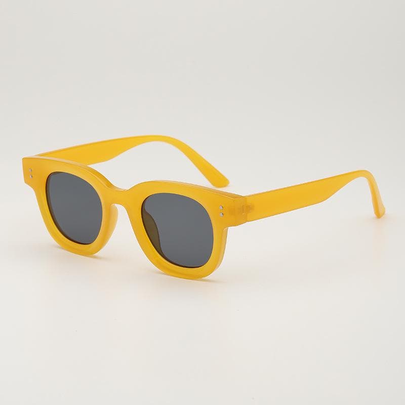 Retro Leopard Print Sunglasses Men Women Thick Frame UV Protection Driving Glasses Fashion Summer Shades 1PC
