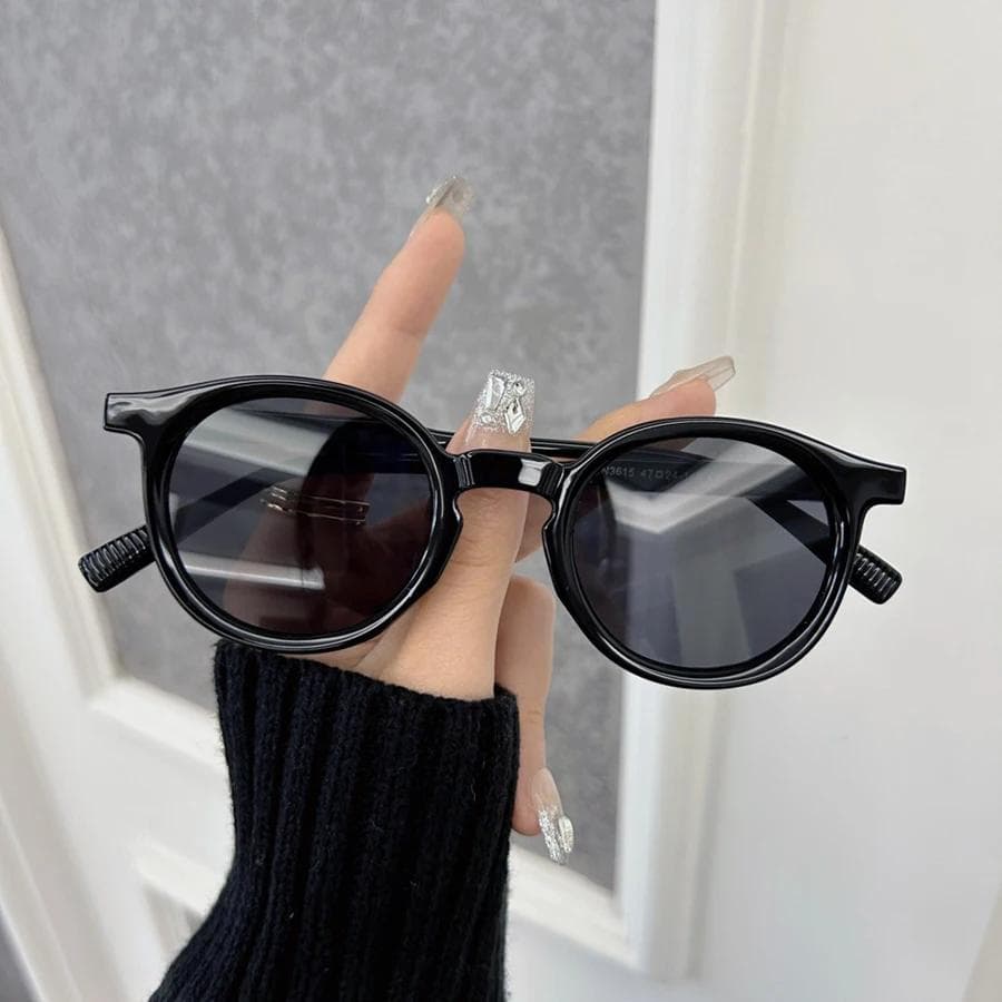 Retro Round Sunglasses Women Men Vintage Fashion Sun Glasses Designer Shades Mirror Lens Travel Oculos De Sol Other