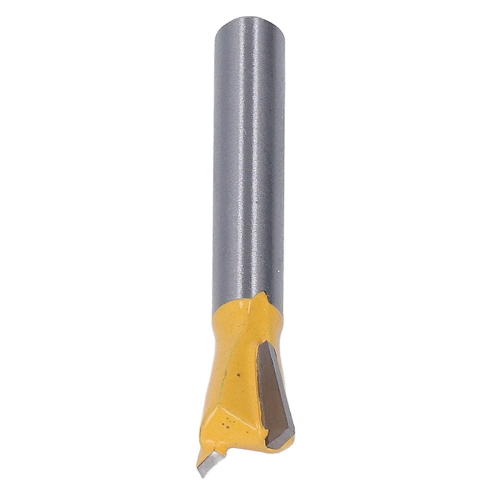 Dovetail Bit 6mm Shank Tungsten Alloy Carbide PTFE Coating Woodworking Router Milling Cutter Yellow