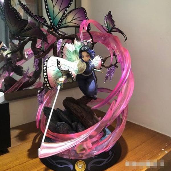 Demon Slayer Kochou Shinobu Anime Figure Toys 36cm PVC Action Figure Toys Kochou Shinobu Collection Model Doll Gift light pink