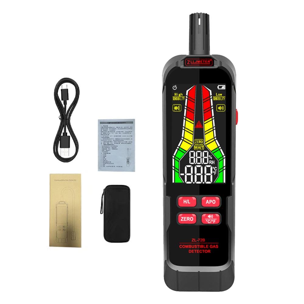Handheld Combustible Gases Leak Detector Natural Gases Leakage Tester Portable Combustible Gases ZL72B (Charging) multicolour