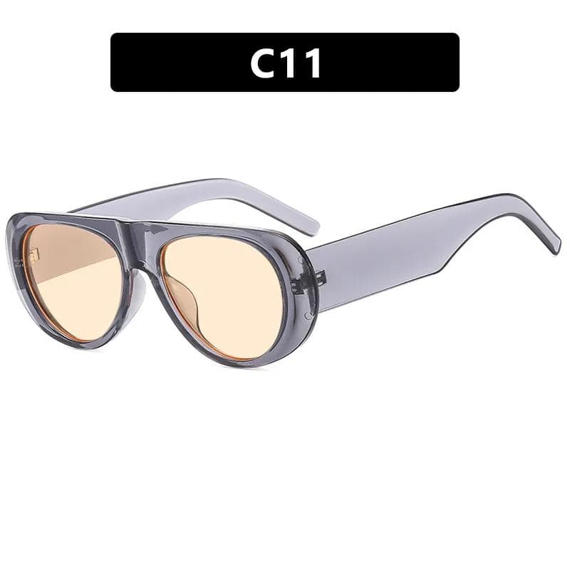 Outdoor Trend Sunglasses UV400 Protection Retro Wide Leg Street Photography Driving Travel Beach Eyewear
