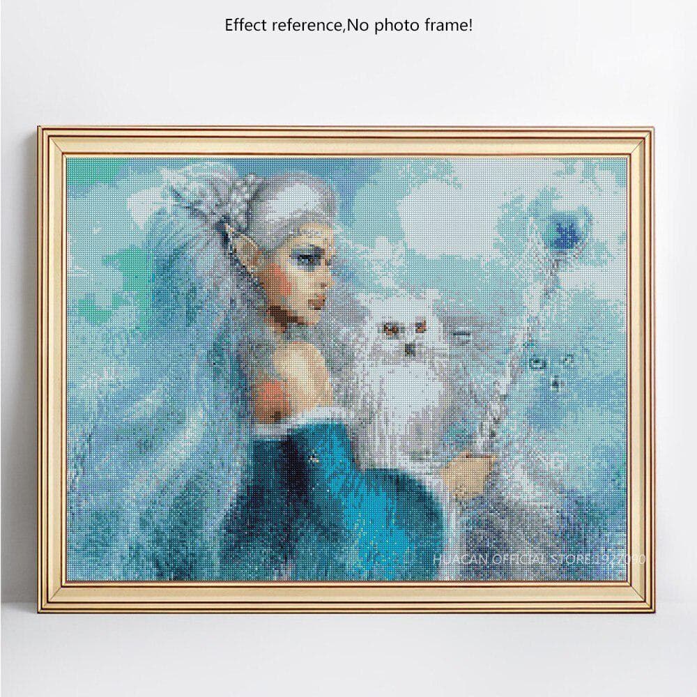 5D DIY Diamond Painting Full Round Girl Diamond Mosaic Embroidery Sale Cross Stitch 20X30CM