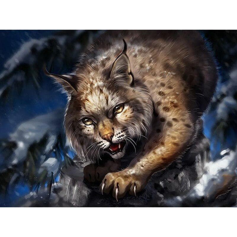 Full Round Drill Diamond Embroidery A Leopard 5D DIY Diamond Painting Cross Stitch Rhinestone 20X30CM