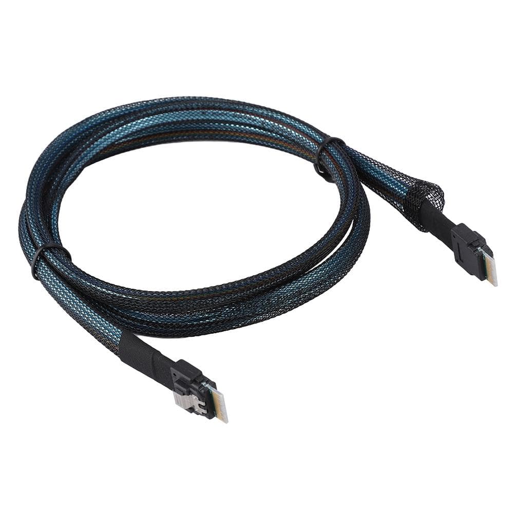 Cabledeconn Slim SAS 38pin SFF8654 to SFF8654 Server HDD Data Transmission Cable 1M