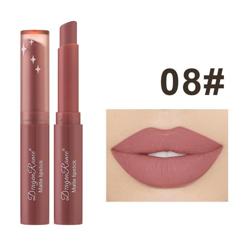 1Pc Nude Matte Lipstick Waterproof Long Lasting Lip Sticks Not Fading Sexy Red Velvet Lipsticks Women Make Up Cosmetics 8#