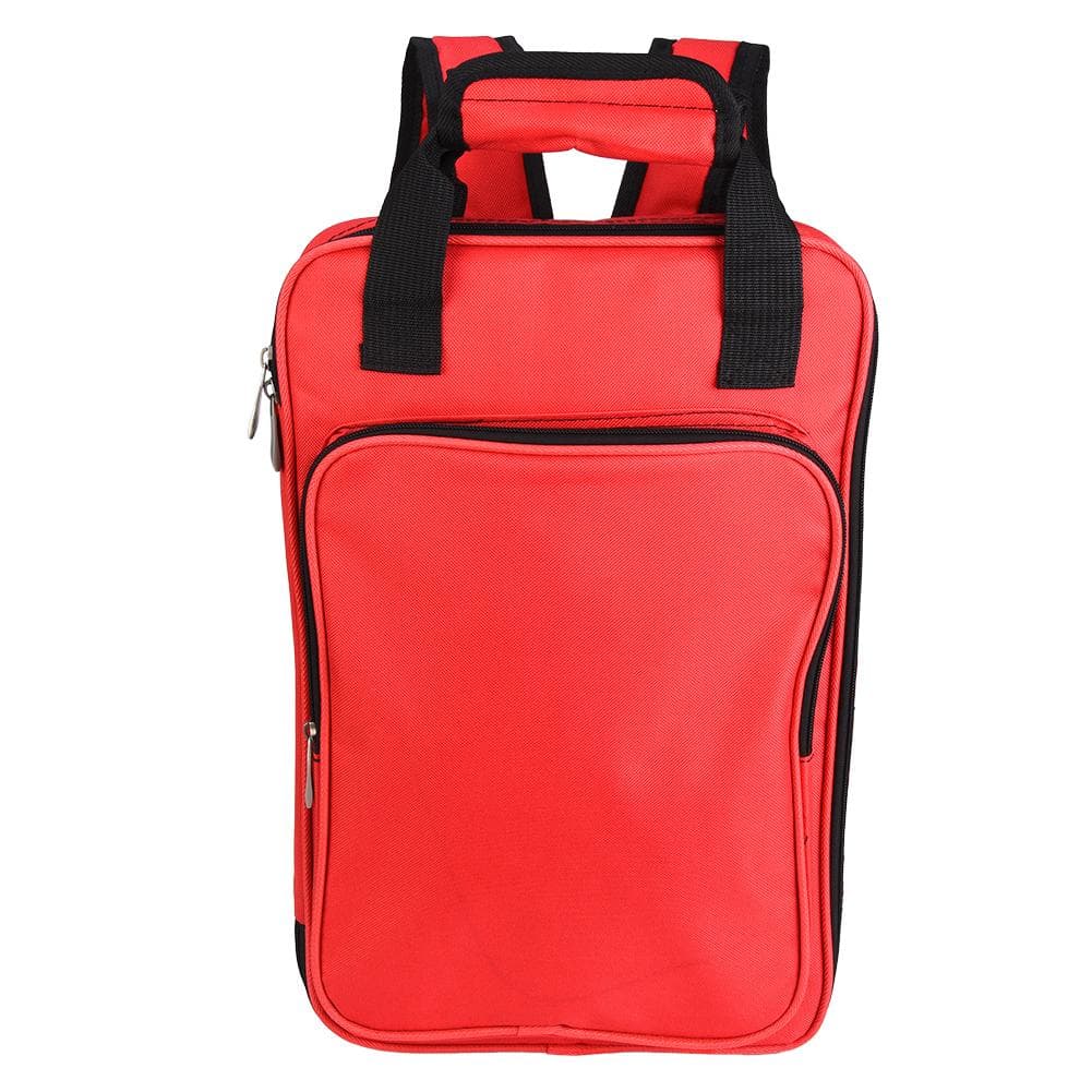 Drum Stick Bag Thickened Cotton Multi Function Storage Red Double Strap Bag