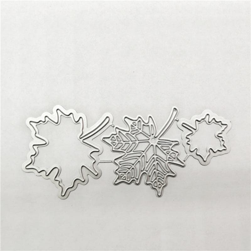 Metal Cutting Dies Cut Die Mold Leaf Decoration Scrapbook Paper Craft Knife Mould Blade Punch Stencils silver