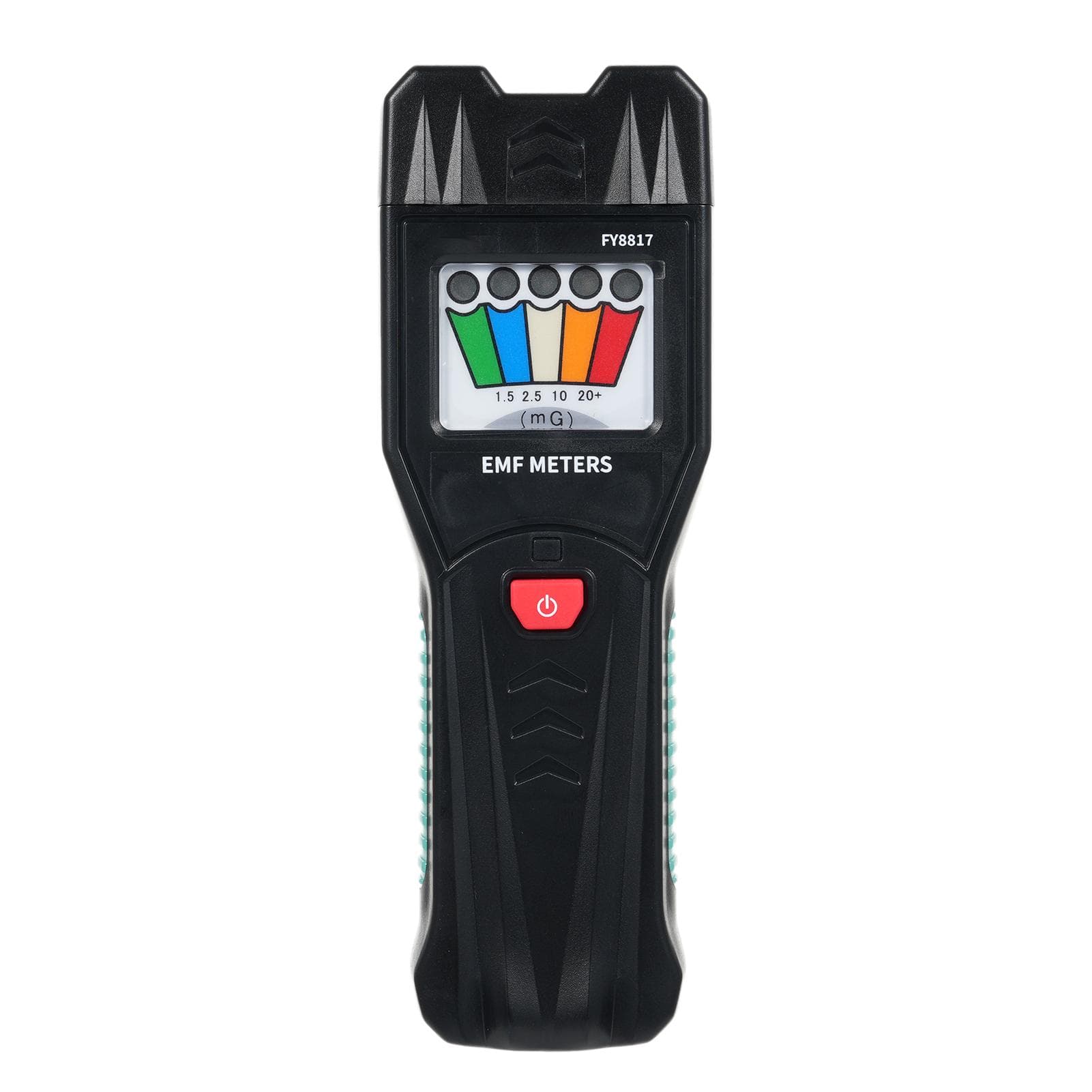 FY8817 Handheld EMF Meter with 5 LED Magnetic Field Detector, Household Electromagnetic Radiation black