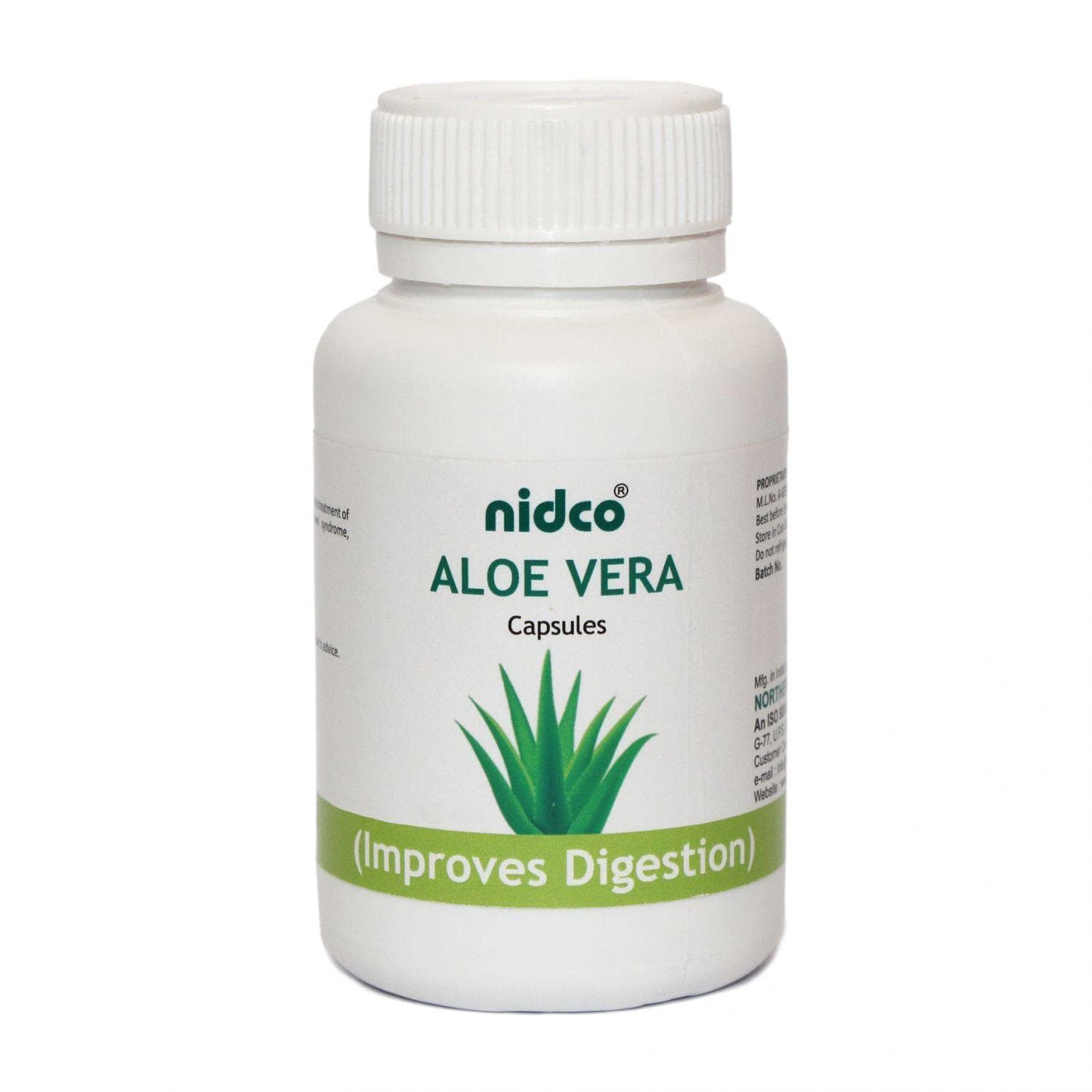 Aloe vera (60 caps, 250 mg), Aloe vera Nidco