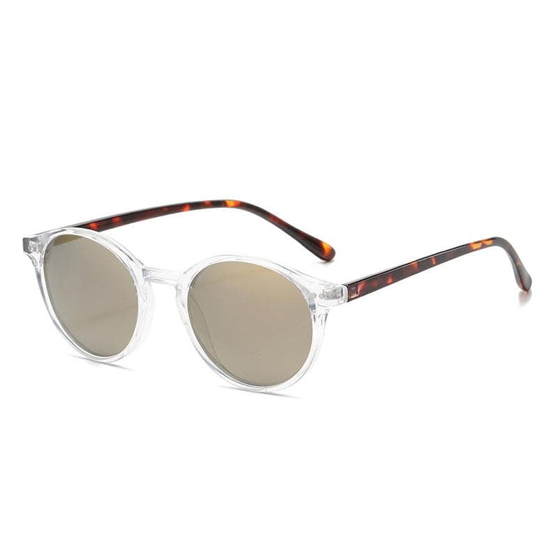 Retro Round Sunglasses Men Women Classic Leopard Frame UV400 Sun Glasses Fashion Black Driving Goggles