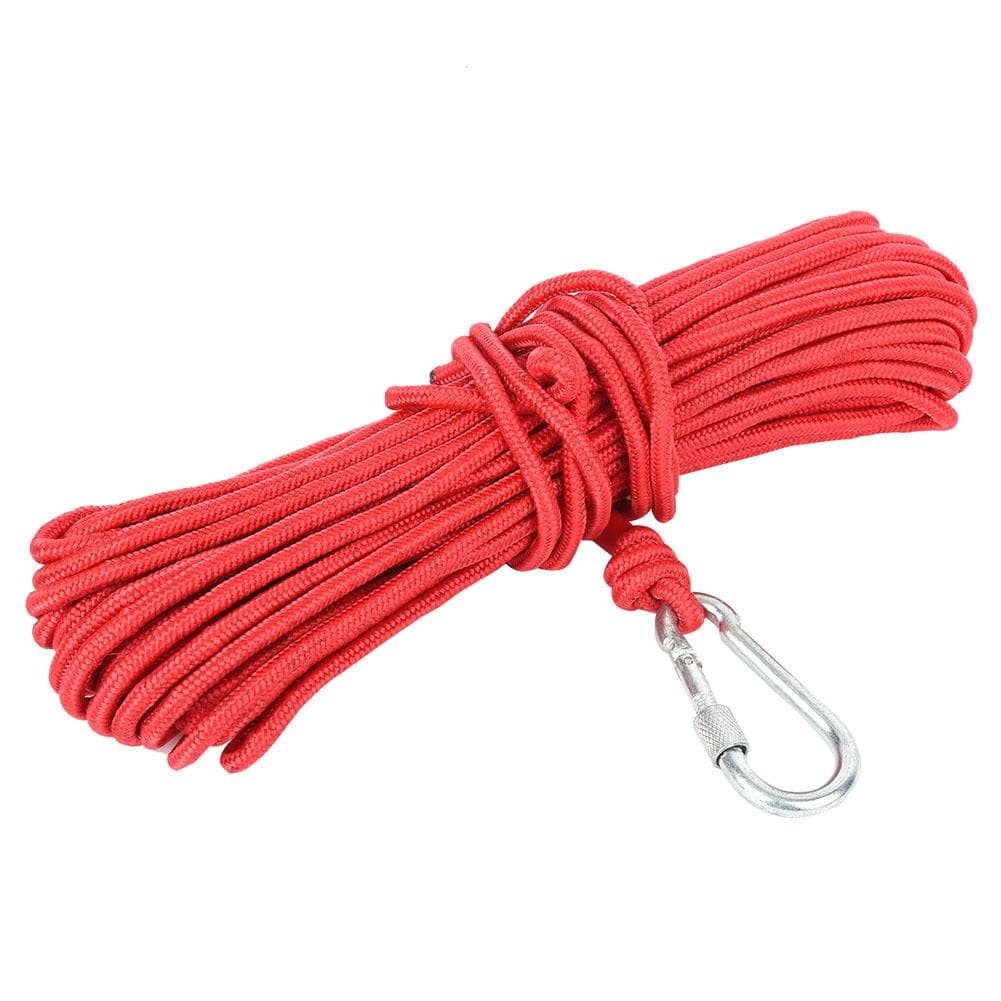 20M Fishing Strong Pull Force Treasure Hunting Salvage Rope with Carabiner