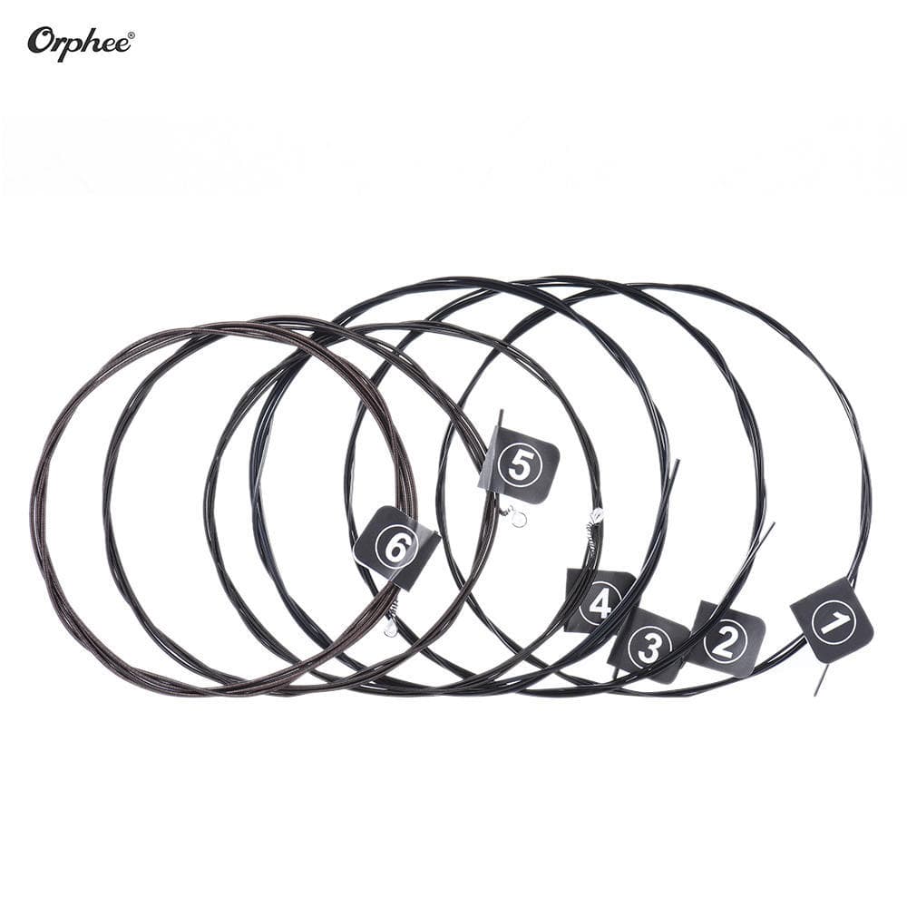 Orphee NX35-C Nylon Classical Guitar Strings 6pcs Full Set Replacement (.028-.045) Nylon Core Color