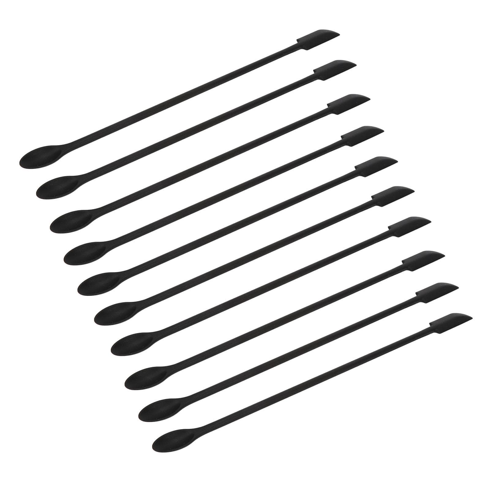 10Pcs Silicone Scraper Flexible Extended Curved Design Integrated Double Head Scraper