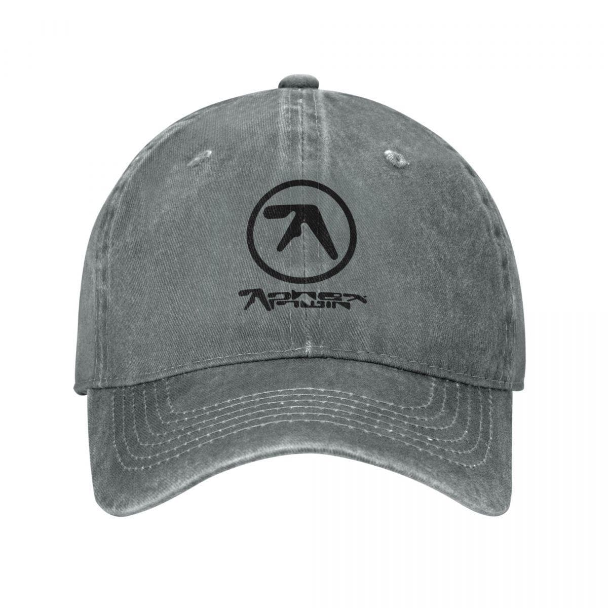 Aphex Twin Baseball Caps Casual Distressed Denim Headwear for Men Women Outdoor Workouts Adjustable Hats Cap Adjustable gray