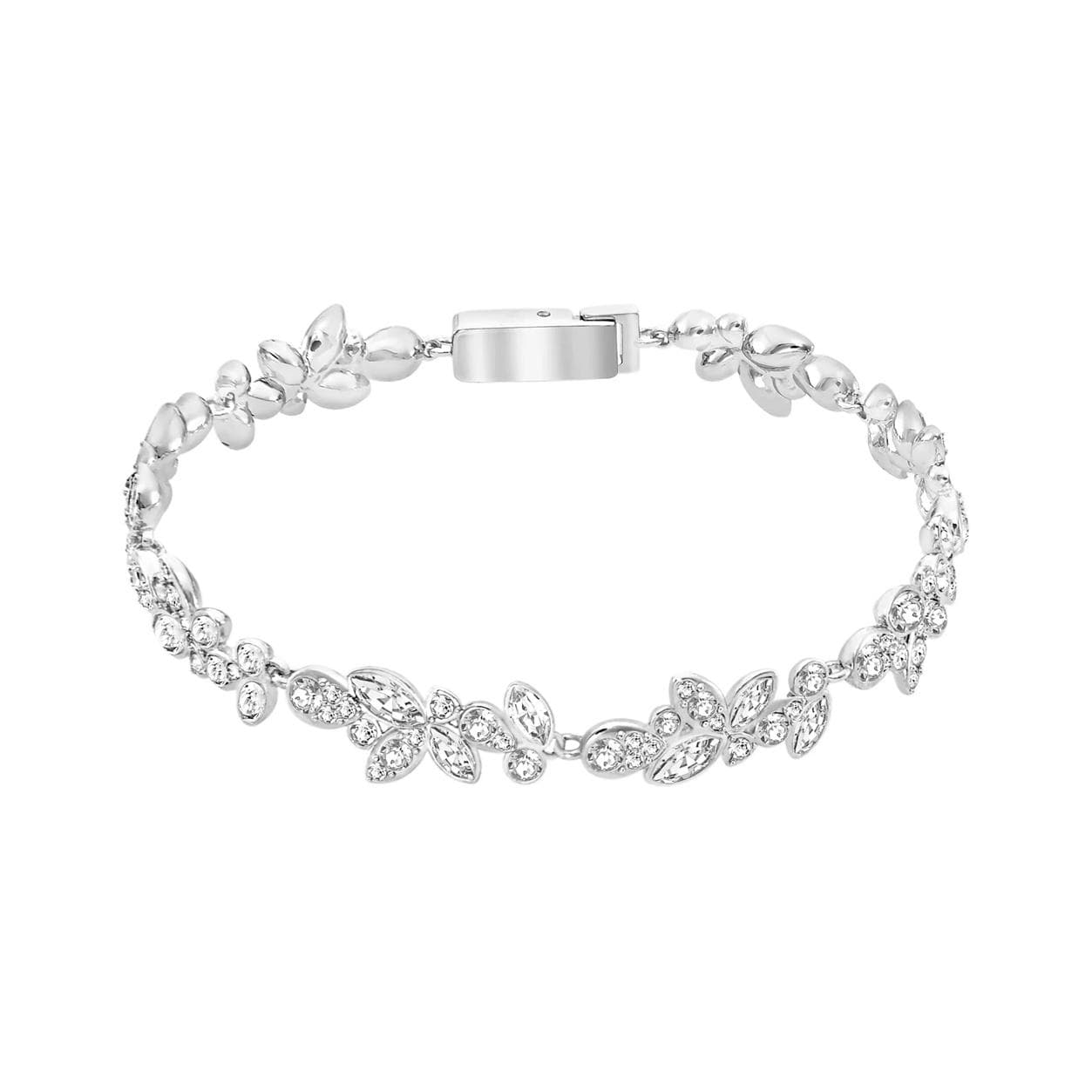 Swarovski Diapason Petal Rhodium Plated Bracelet Women bracelet 5528190 Box+Shopping Bag