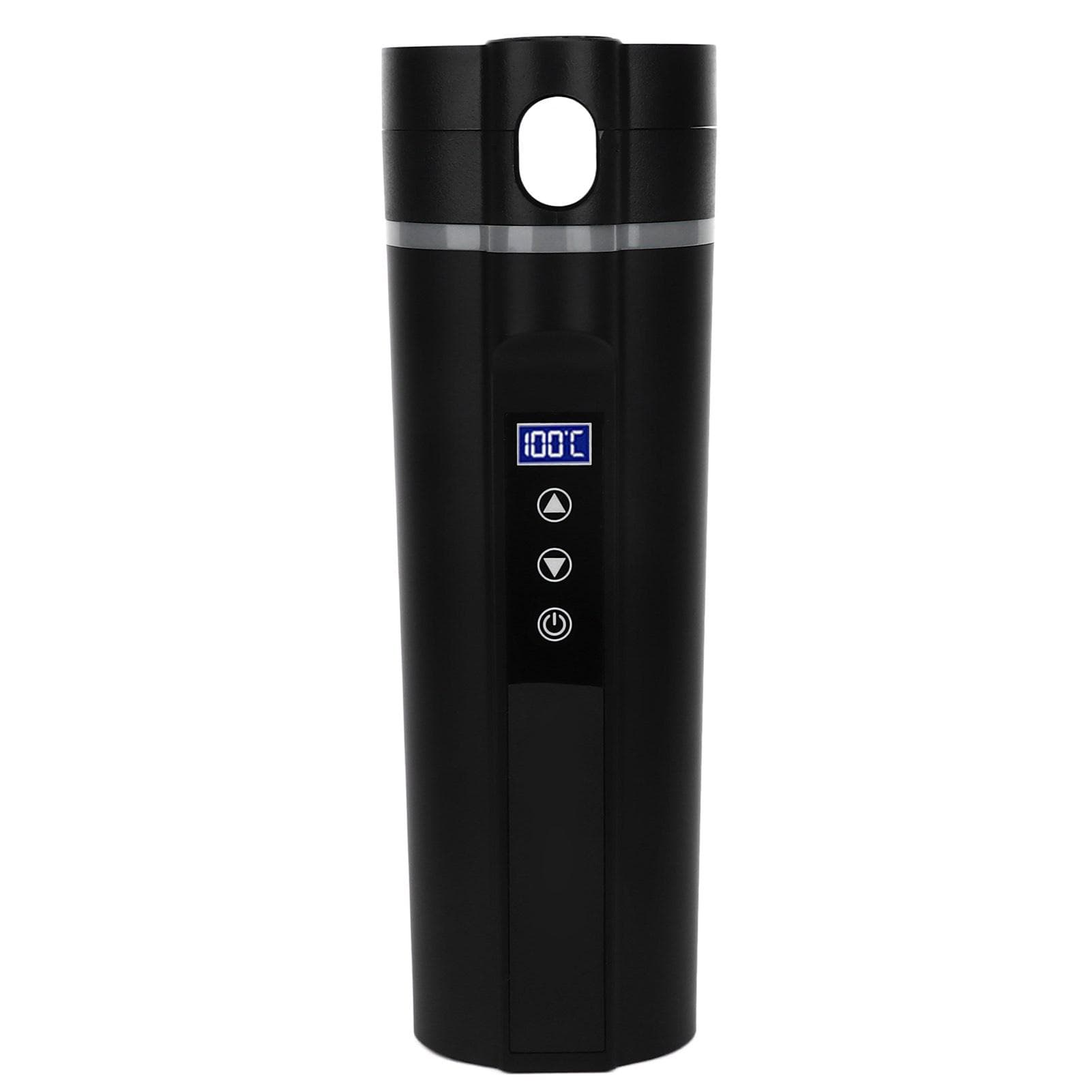 Electric Heated Travel Mug 450ml Smart Temperature Control Low Noise Black Smart Heating Car Cup L