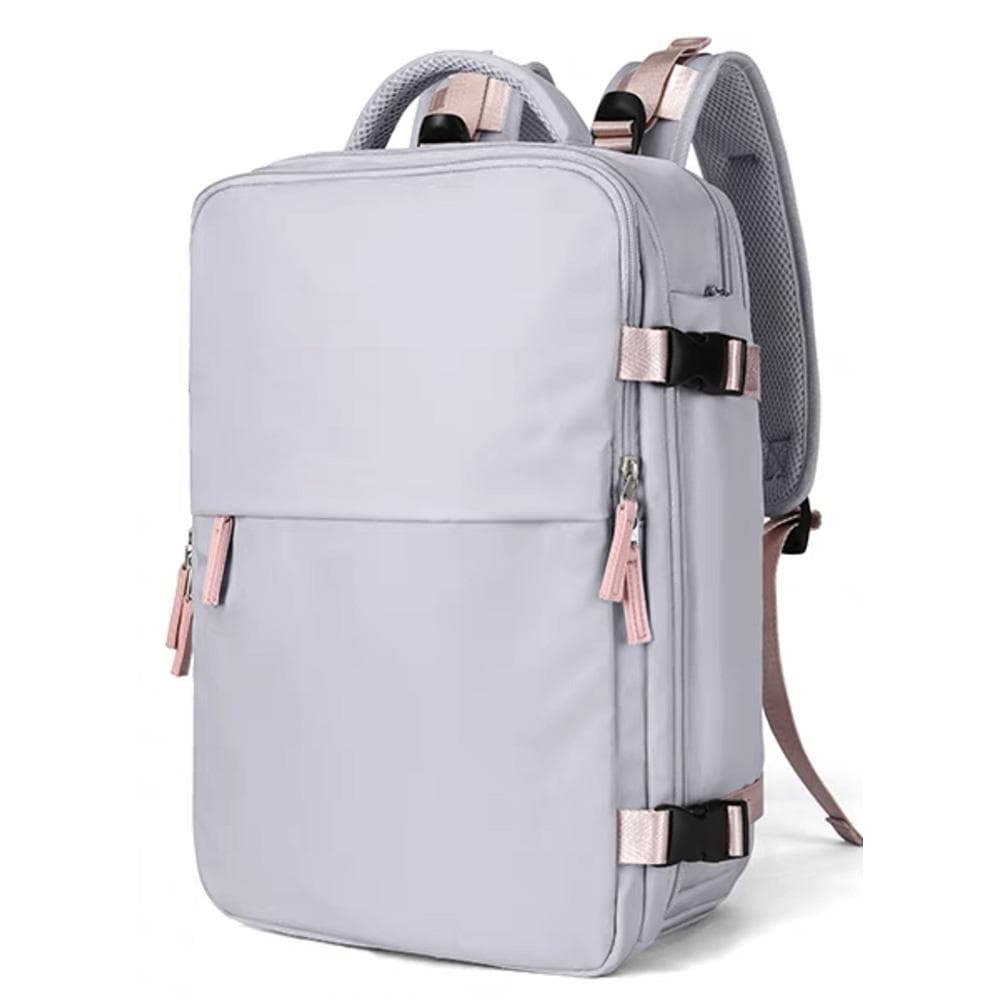 Travel Backpack for Hiking and Camping Lightweight and Waterproof Large Capacity with USB grey