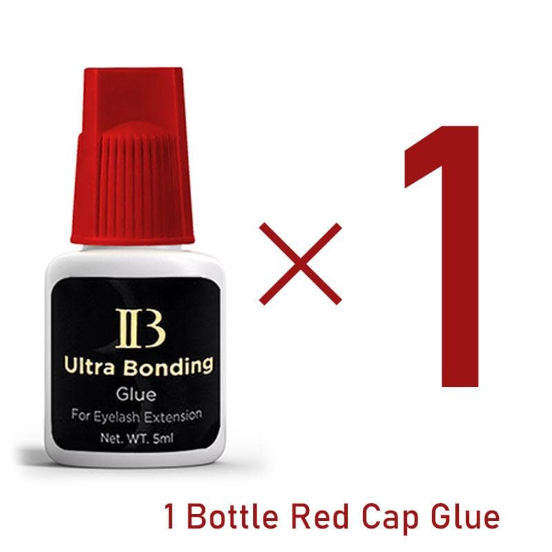 IBeauty Glue For Eyelash Extensions Supplies IB Adhesive Green Cap Wine Red