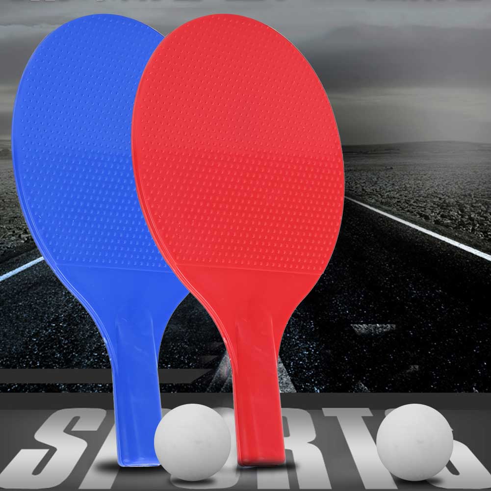 Outdoor Children Training Table Tennis Bat Portable Racket Set with 2 Balls