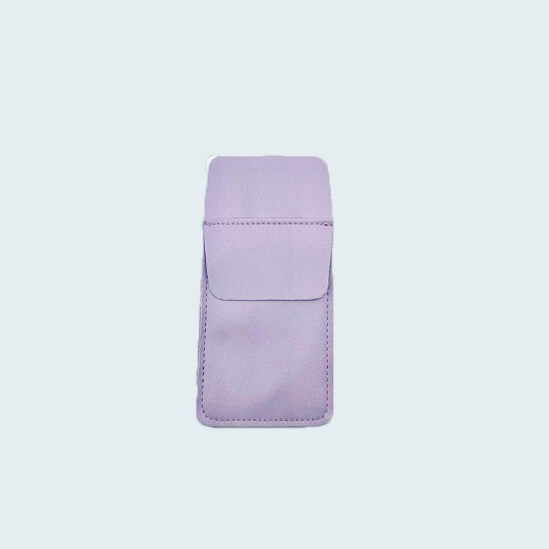 1PC PU Leather Large Capacity Medical Pencil Case Double Layer Durable Portable Multi-functional Doctor Nurse Pen Bags One Size light purple