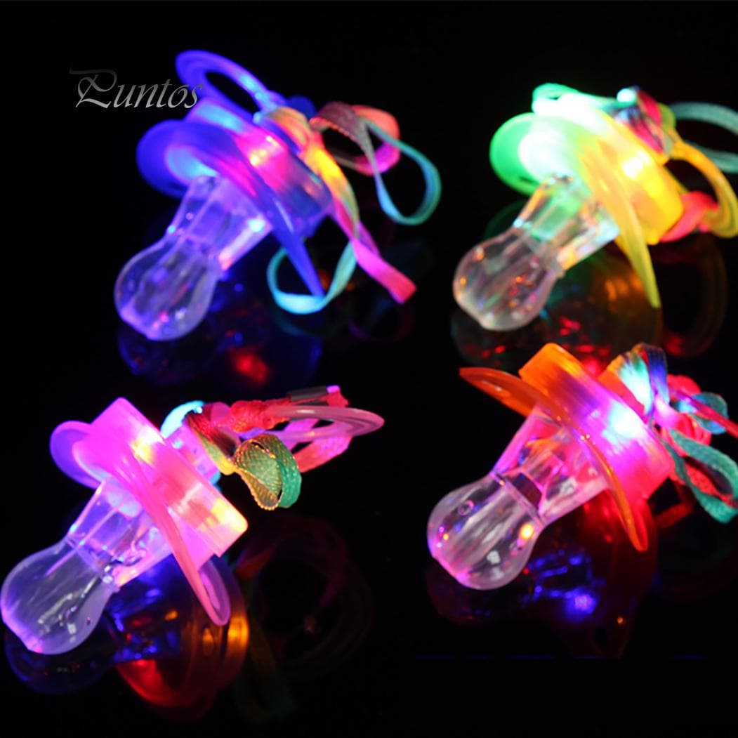 LED Flashing Light up Nipple-type Whistle Lanyard Party Concert Cheering Favor