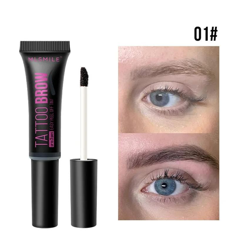 Tearing Eyebrow Gel Makeup Semi-Permanent Waterproof Long Lasting Eyebrow Tattoo Tint Peel Off Dye Eyebrow Cream Cosmetic