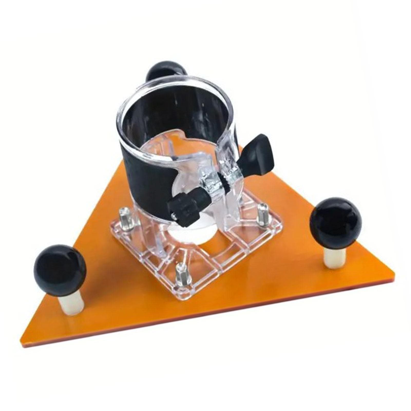 Router Triangular Base ABS Engineering Plastic 65mm Trimming Machine Balance Plate for Slotting