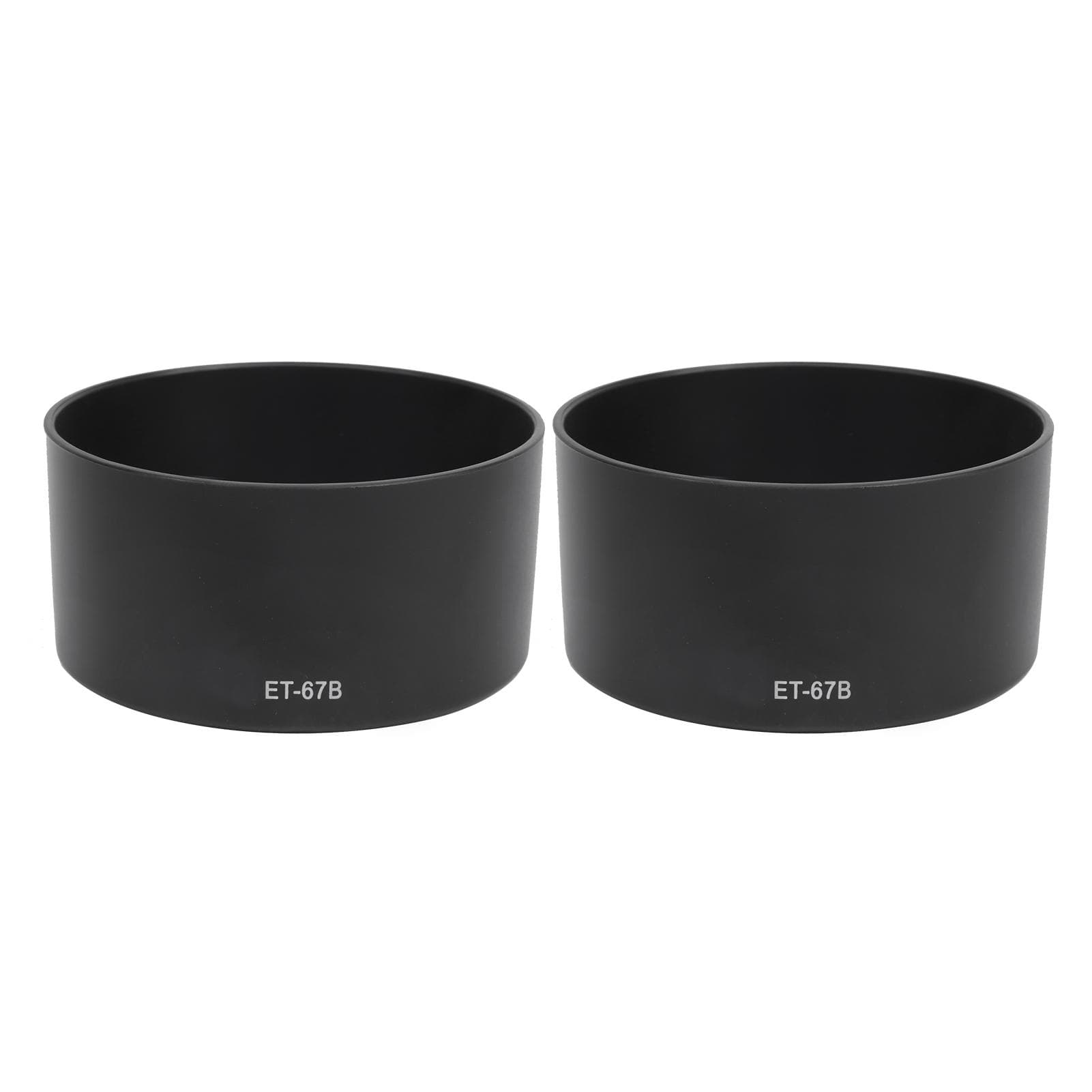 2pcs ET67B Plastic Camera Mount Lens Hood Lightweight Fit for EFS 60mm F2.8 USM Lens
