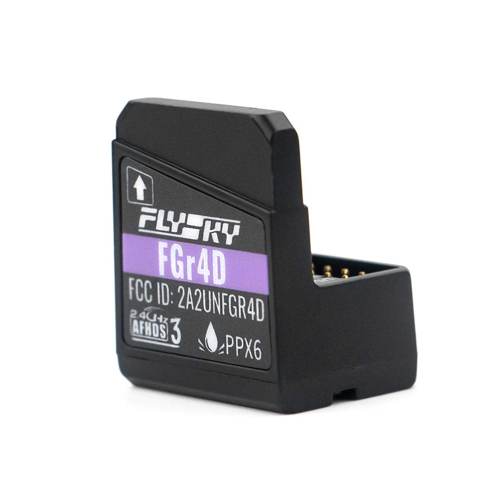 Flysky FGr4D Receiver Built-in Dual-Antenna PWM/PPM/i-BUS2/S.BUS/i-BUS Output Receiver for All black
