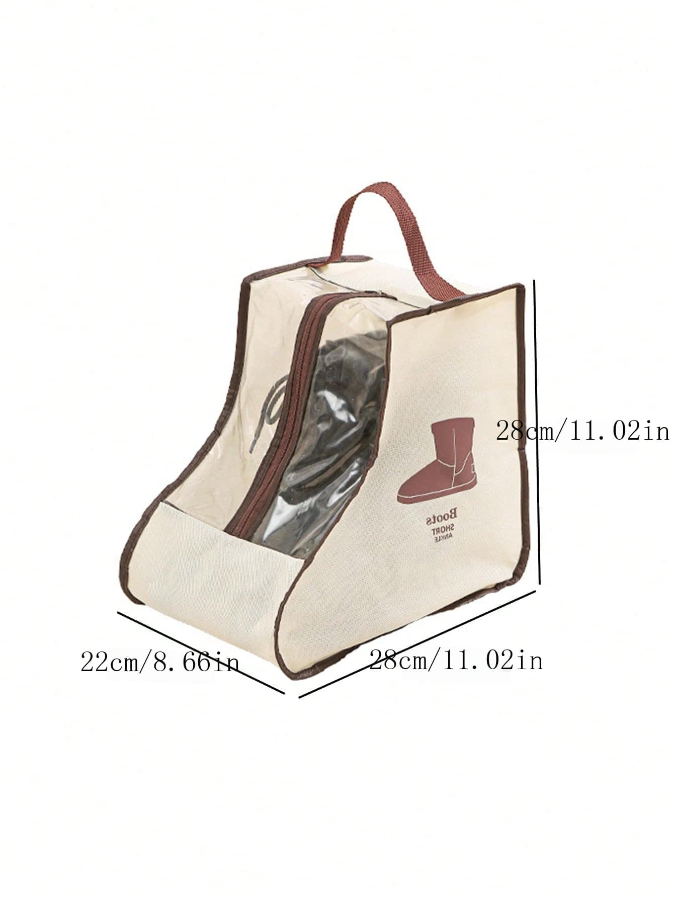 Travel Shoe Bags, Boot Storage Bags, Dust-Proof Ankle Boot Protective Bags With Handles, Portable Waterproof Short Boots Short Style